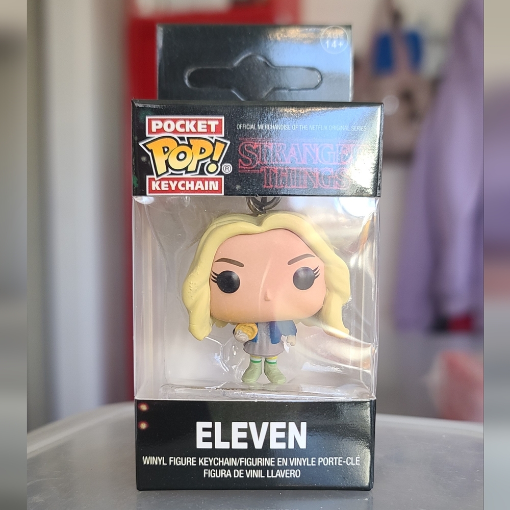 Stranger Things Eleven Pocket Pop! Keychain